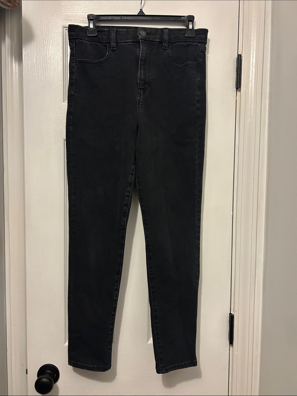 American Eagle Outfitters Black High Rise Skinny Jeans 360 Next Level Stretch